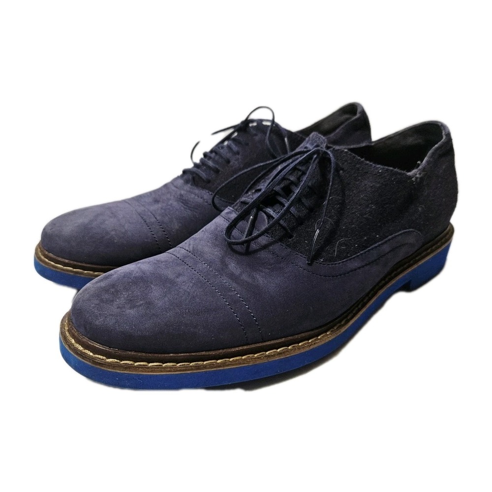 Cole Haan Air Harrison Men's 9.5 Shoes Blue Navy Oxford Cap Toe C10773